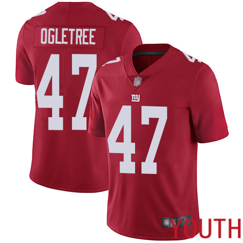 Youth New York Giants #47 Alec Ogletree Red Limited Red Inverted Legend Football NFL Jersey